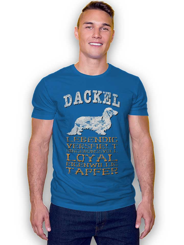 hund-dackel-t-shirt royal 2