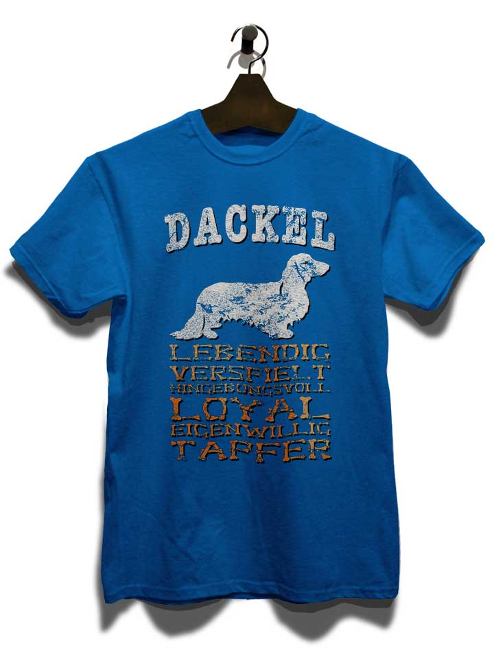 hund-dackel-t-shirt royal 3