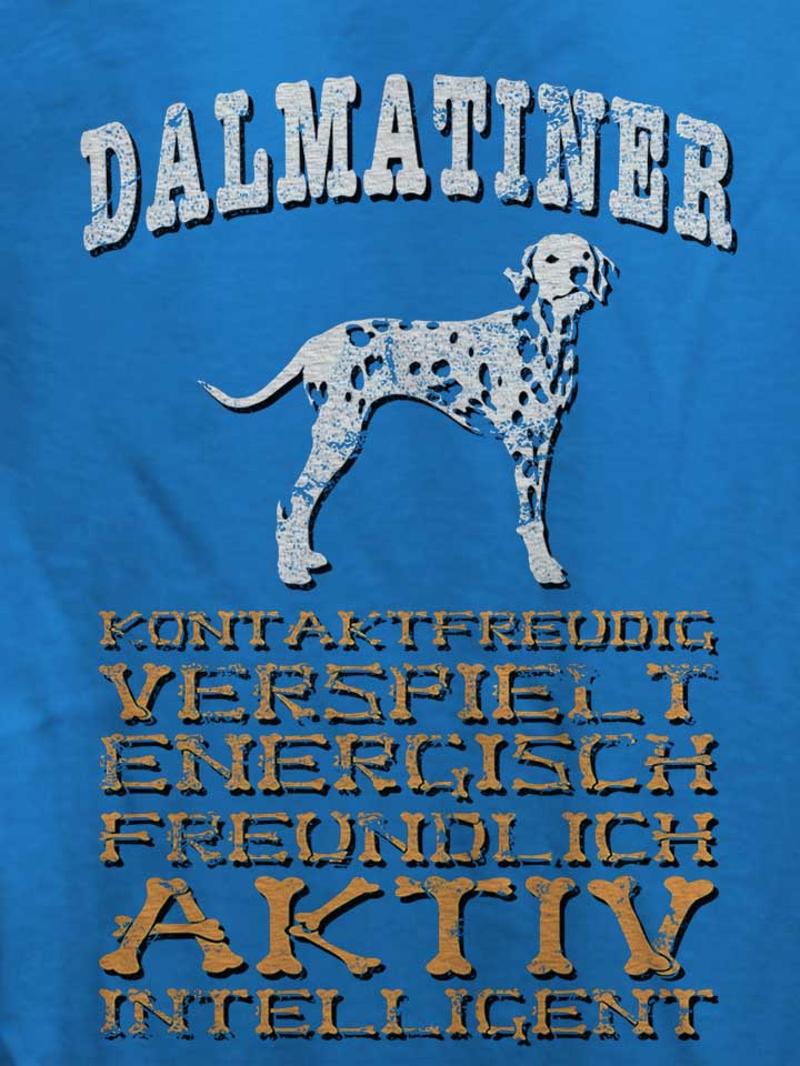 hund-dalmatiner-damen-t-shirt royal 4