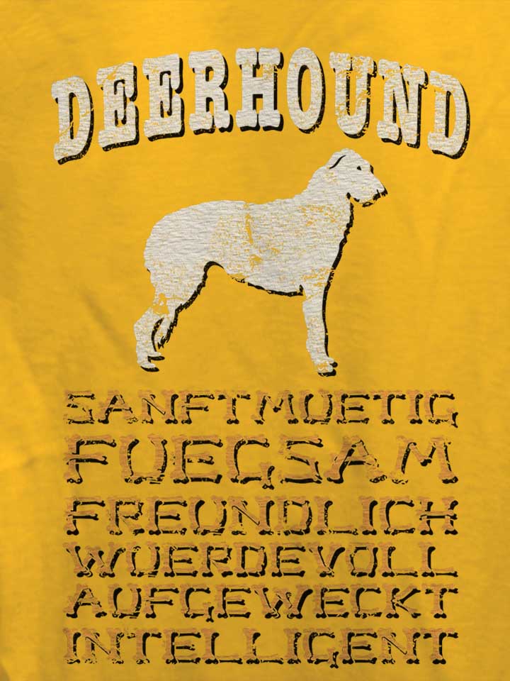 hund-deerhound-damen-t-shirt gelb 4