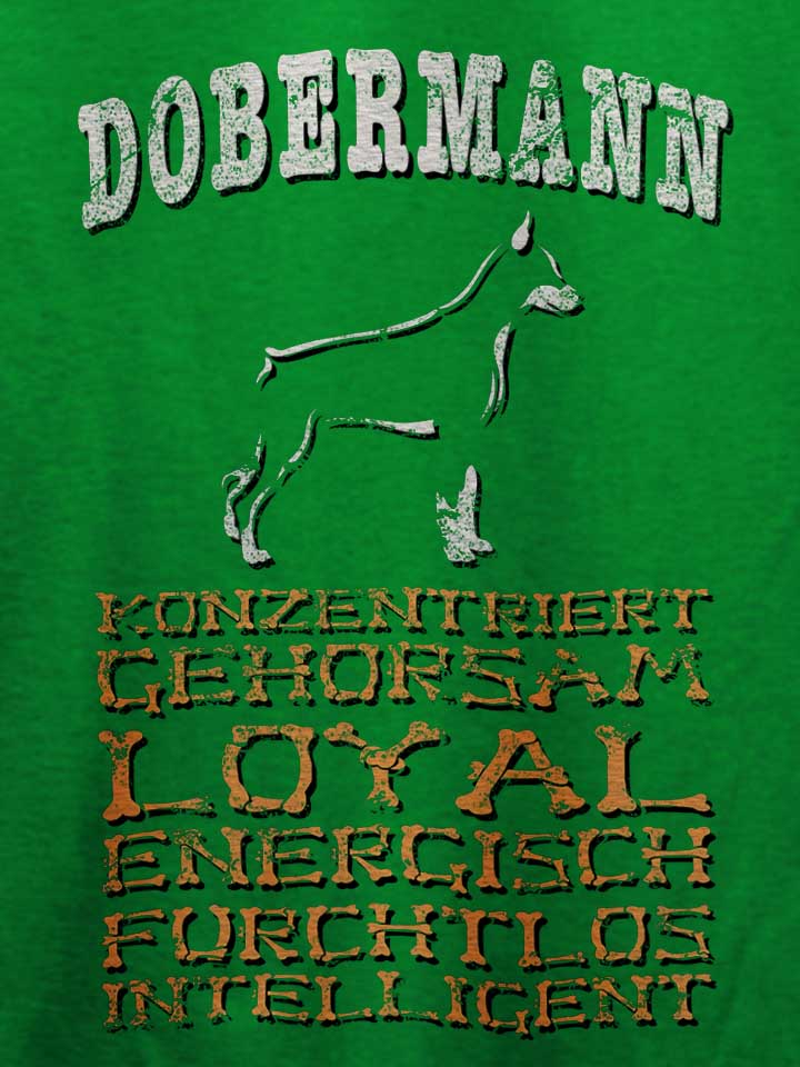 hund-dobermann-t-shirt gruen 4