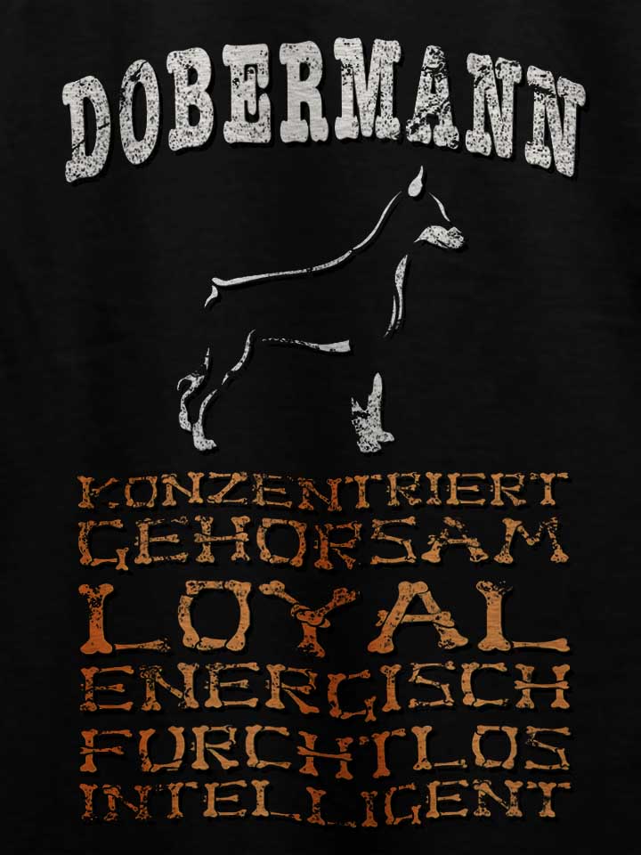hund-dobermann-t-shirt schwarz 4