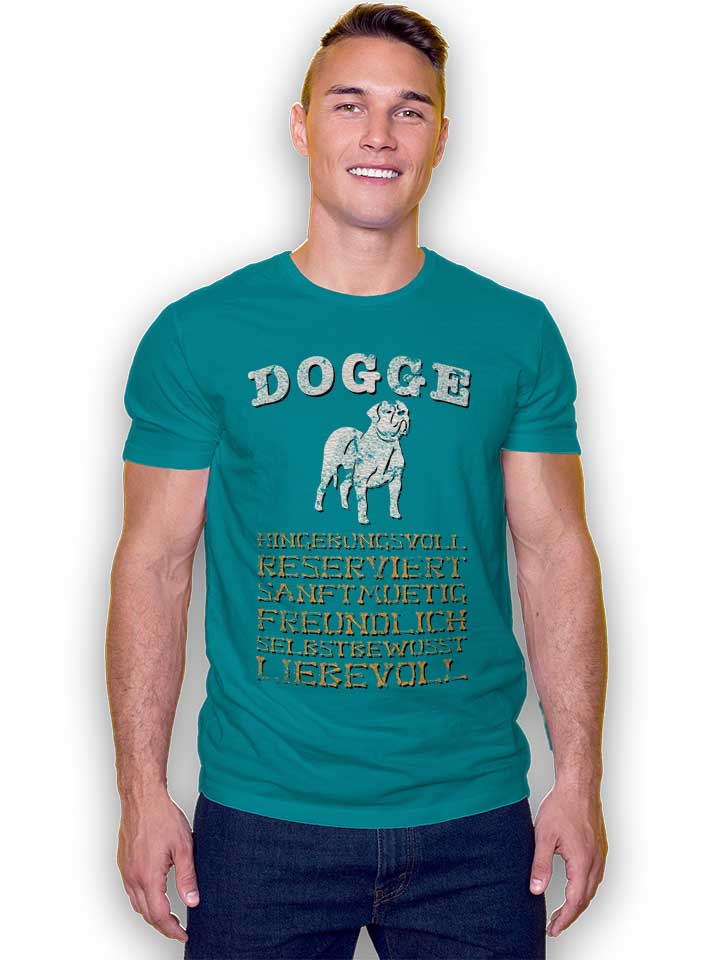 hund-dogge-t-shirt tuerkis 2