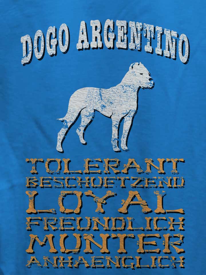 hund-dogo-argentino-damen-t-shirt royal 4