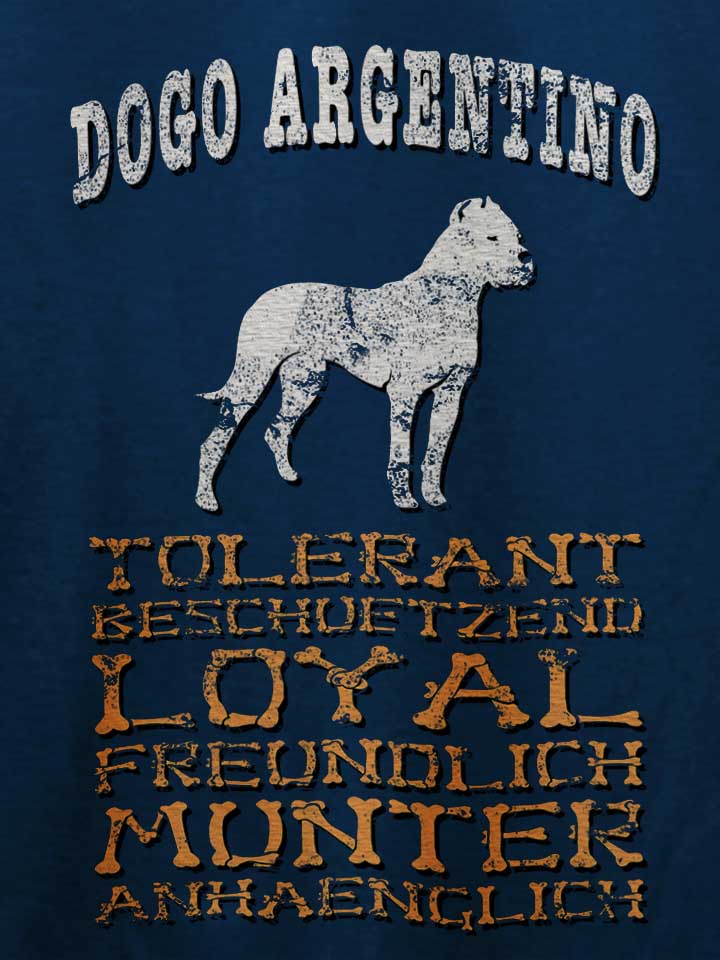hund-dogo-argentino-t-shirt dunkelblau 4