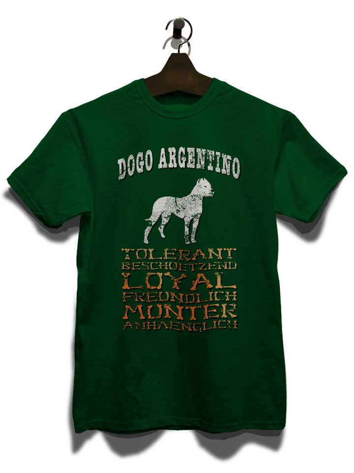 hund-dogo-argentino-t-shirt dunkelgruen 3