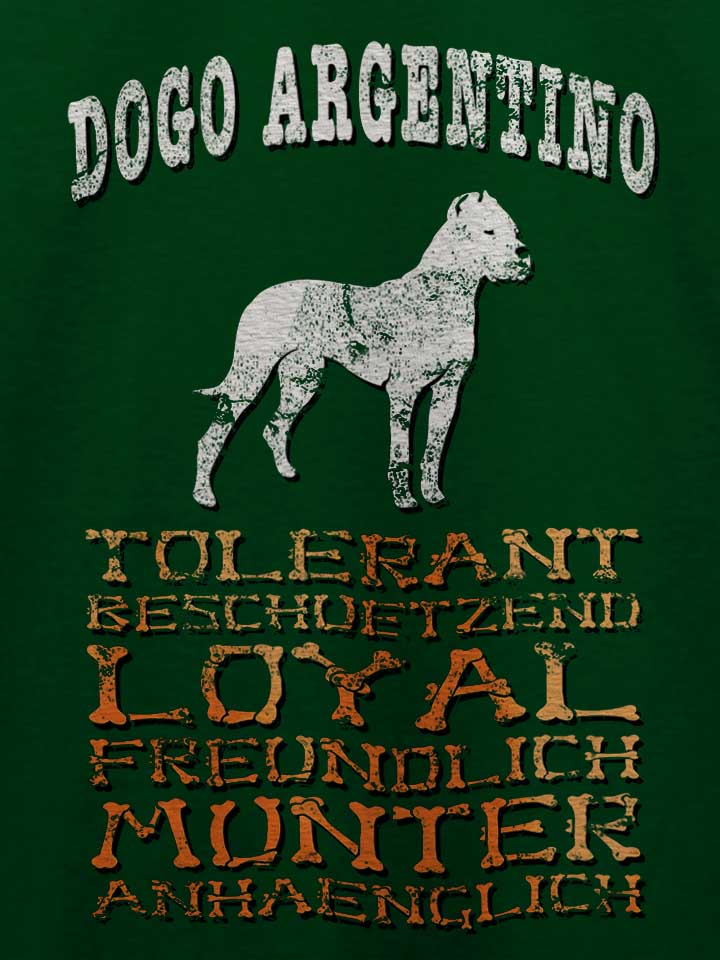 hund-dogo-argentino-t-shirt dunkelgruen 4