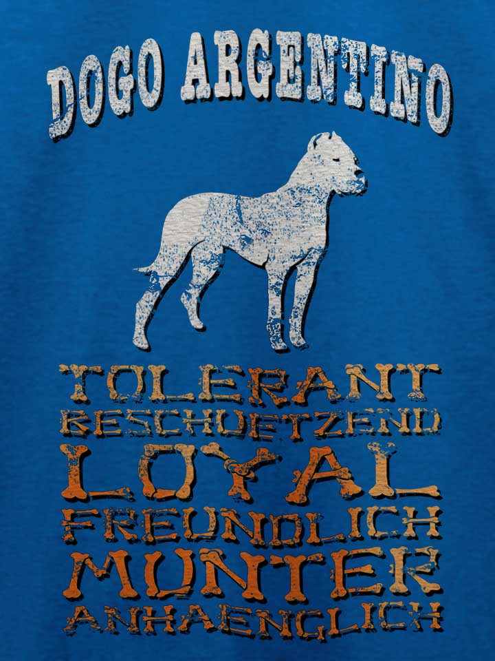 hund-dogo-argentino-t-shirt royal 4