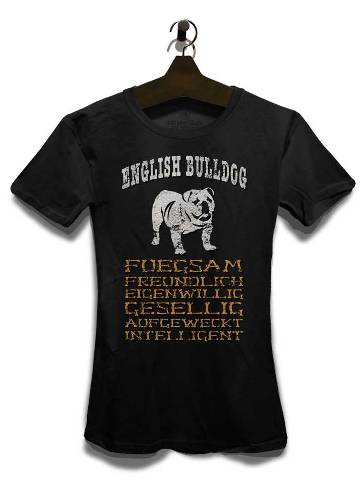 hund-english-bulldog-damen-t-shirt schwarz 3