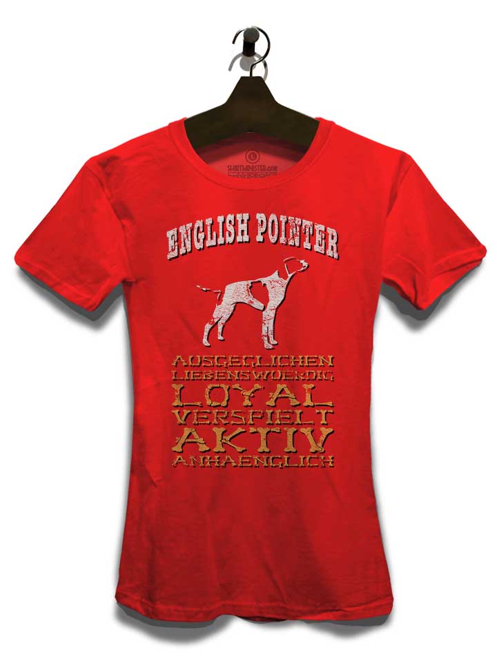 hund-english-pointer-damen-t-shirt rot 3