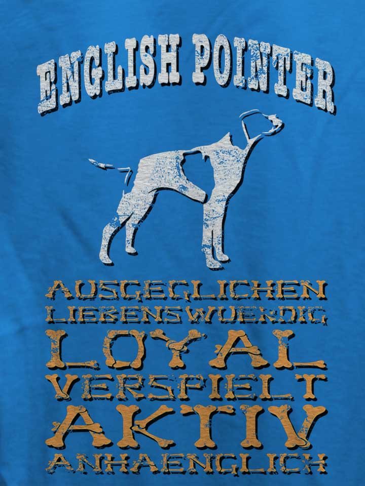 hund-english-pointer-damen-t-shirt royal 4