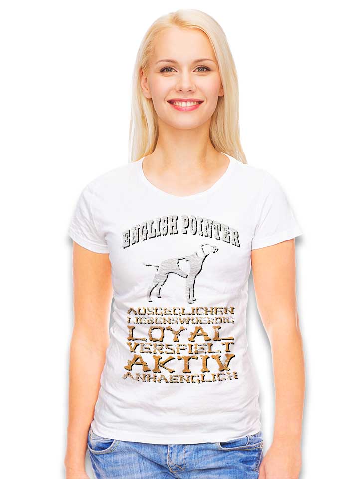 hund-english-pointer-damen-t-shirt weiss 2