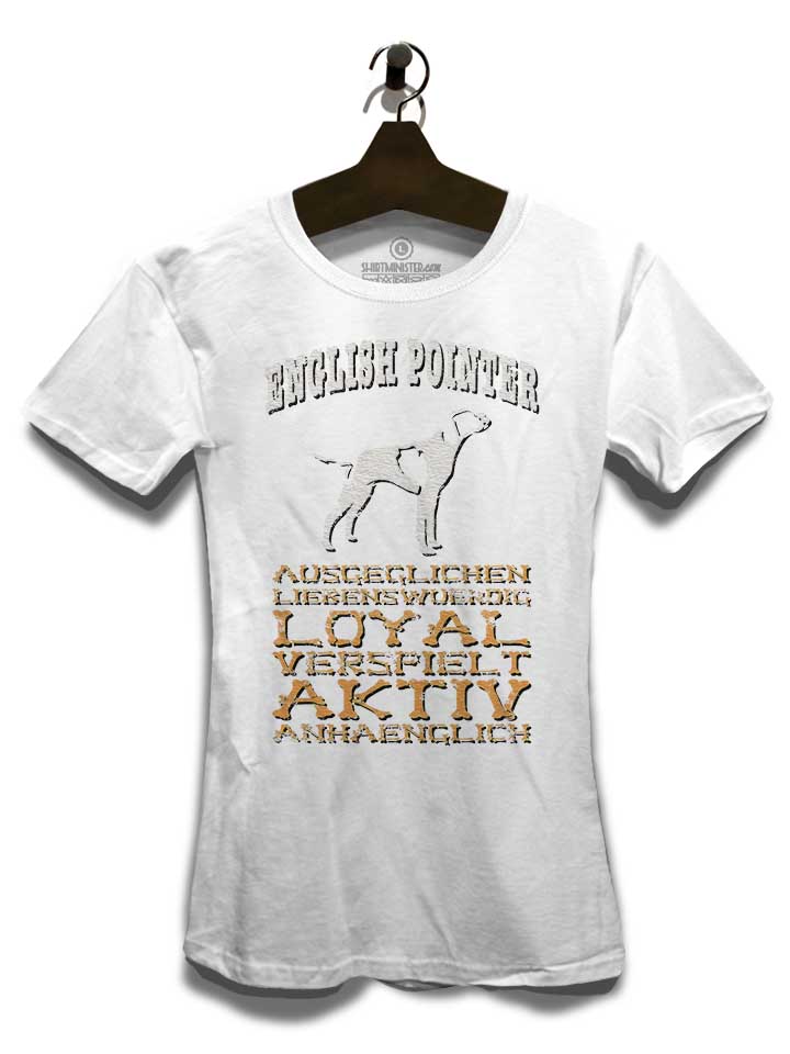 hund-english-pointer-damen-t-shirt weiss 3