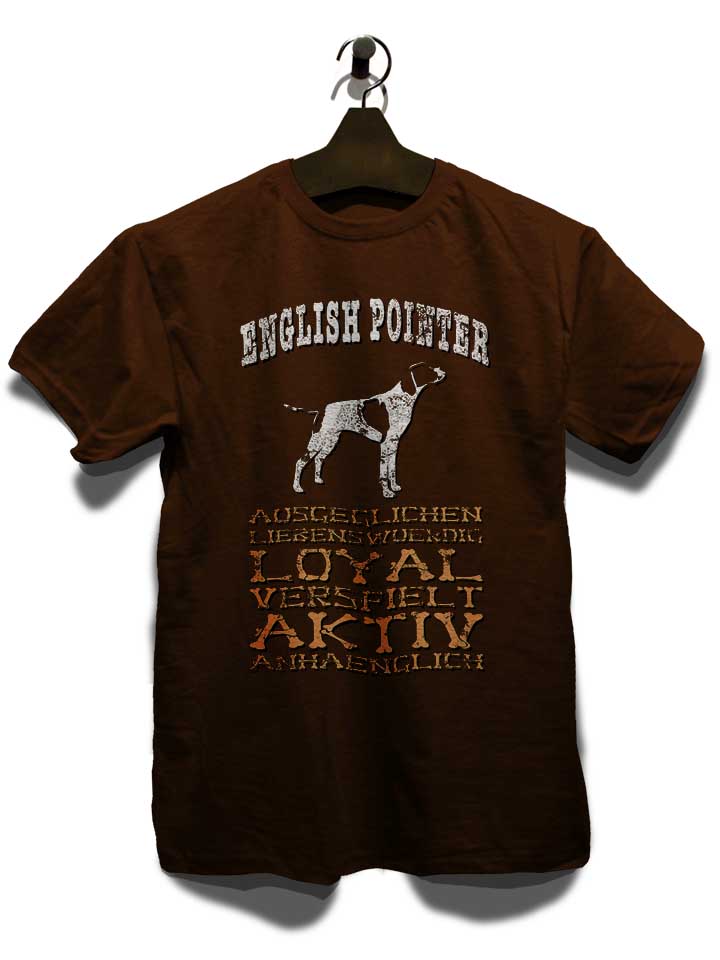 hund-english-pointer-t-shirt braun 3