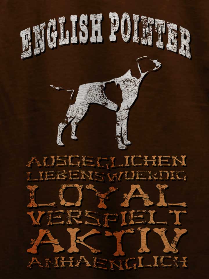 hund-english-pointer-t-shirt braun 4