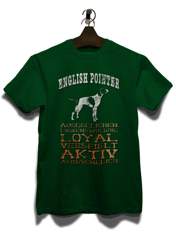 hund-english-pointer-t-shirt dunkelgruen 3