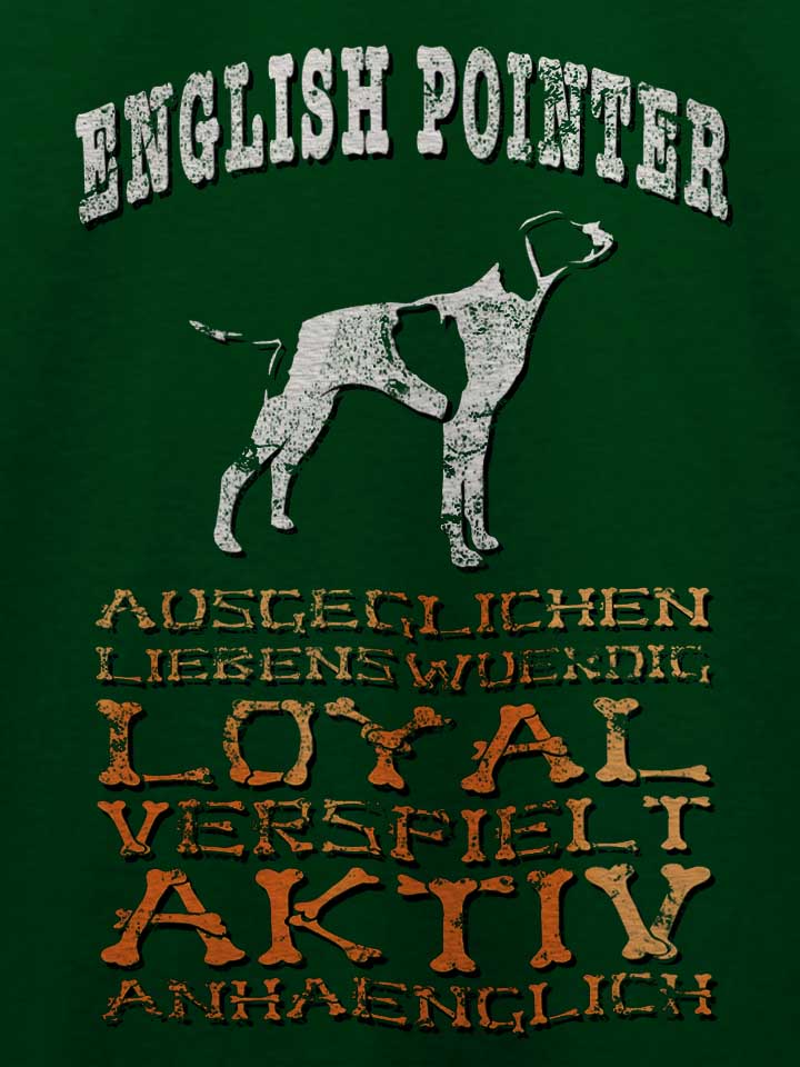hund-english-pointer-t-shirt dunkelgruen 4