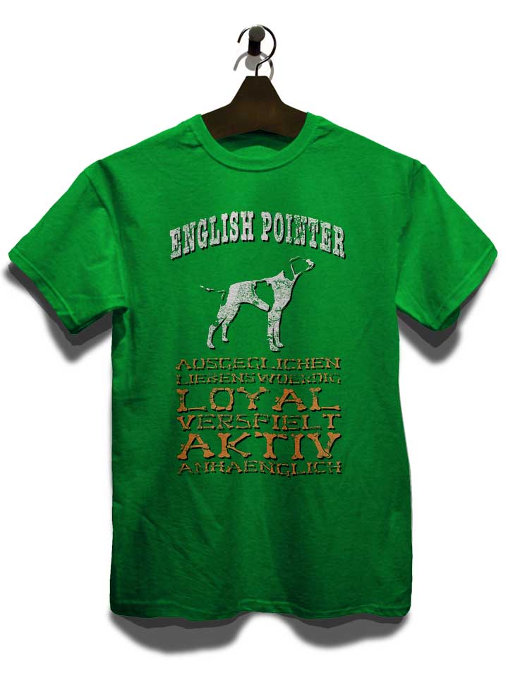 hund-english-pointer-t-shirt gruen 3