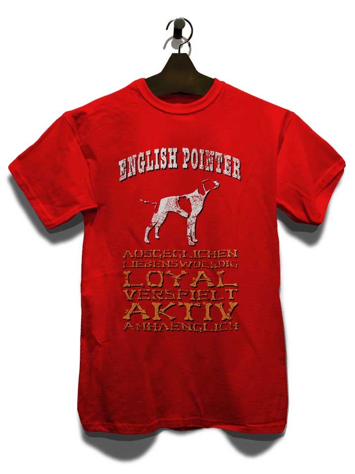 hund-english-pointer-t-shirt rot 3