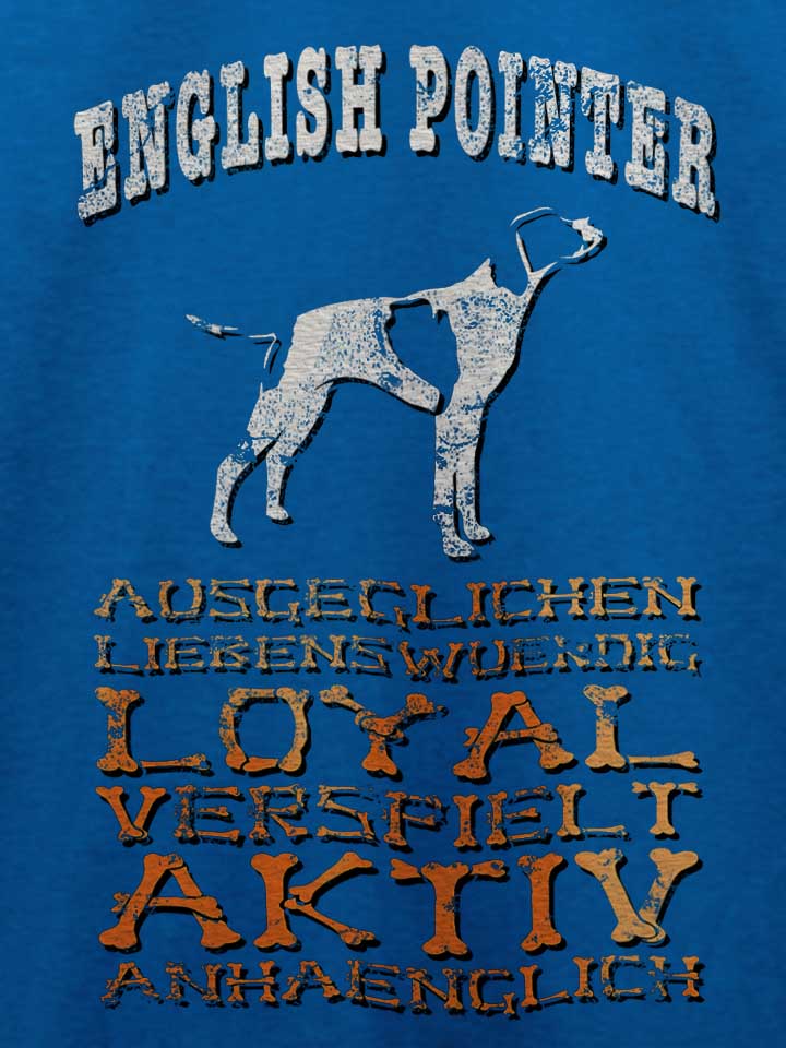 hund-english-pointer-t-shirt royal 4