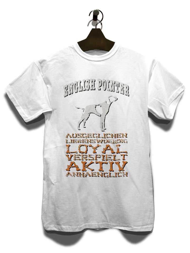 hund-english-pointer-t-shirt weiss 3