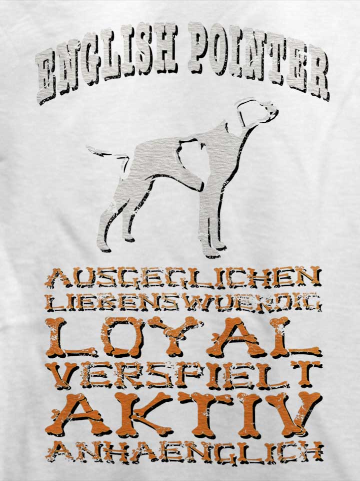 hund-english-pointer-t-shirt weiss 4