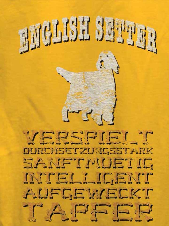 hund-english-setter-damen-t-shirt gelb 4
