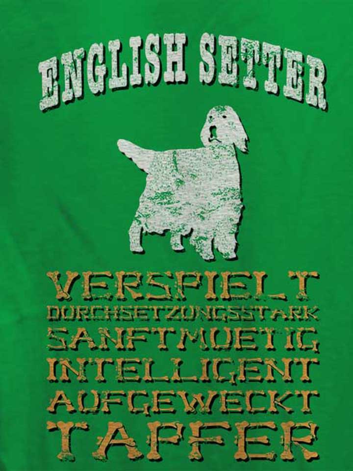 hund-english-setter-damen-t-shirt gruen 4