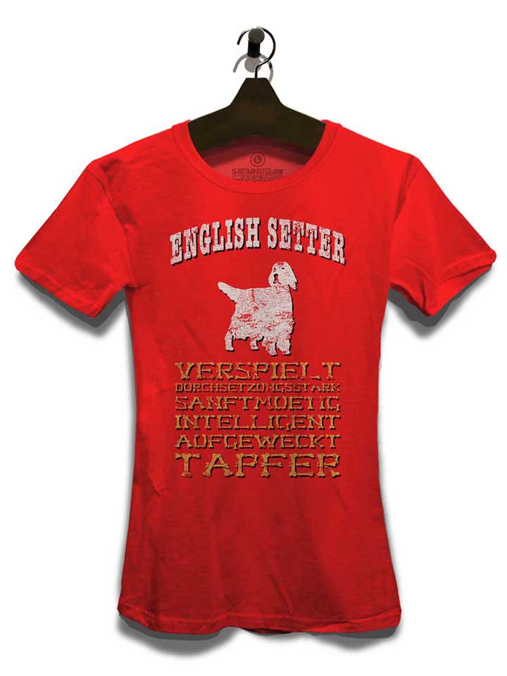 hund-english-setter-damen-t-shirt rot 3