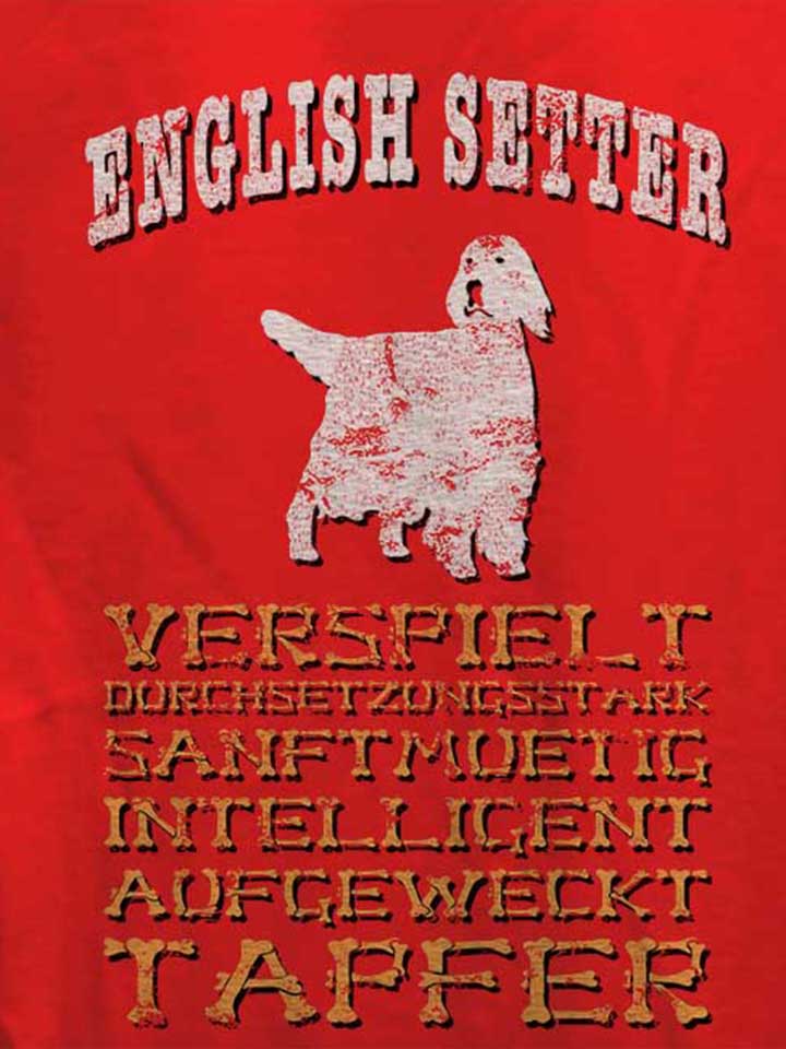 hund-english-setter-damen-t-shirt rot 4