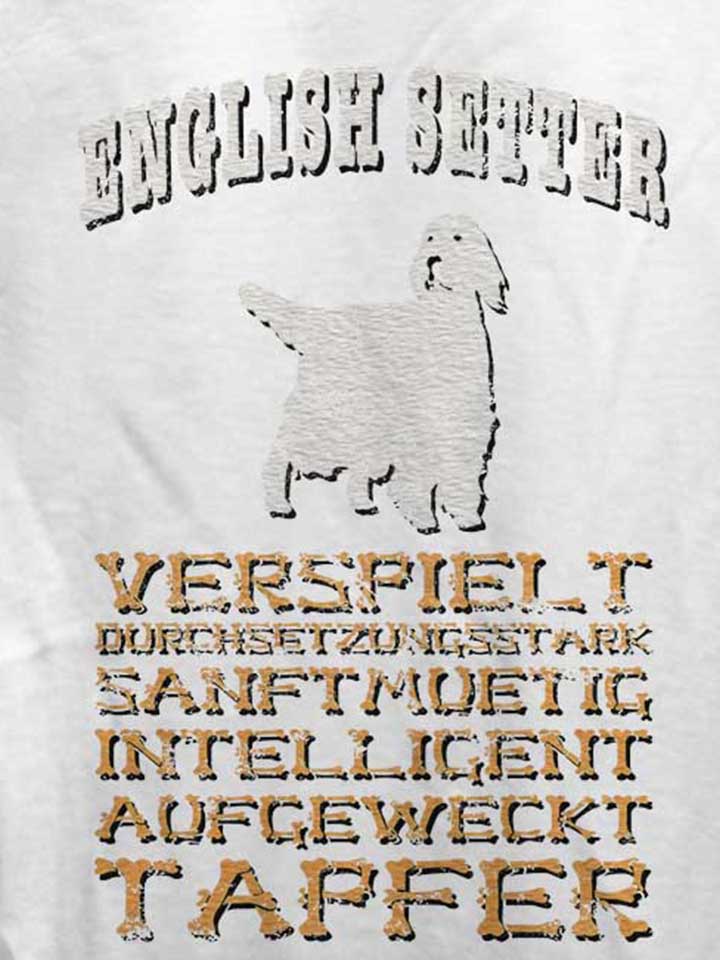 hund-english-setter-damen-t-shirt weiss 4
