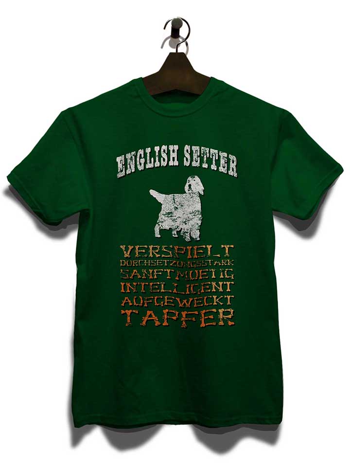 hund-english-setter-t-shirt dunkelgruen 3