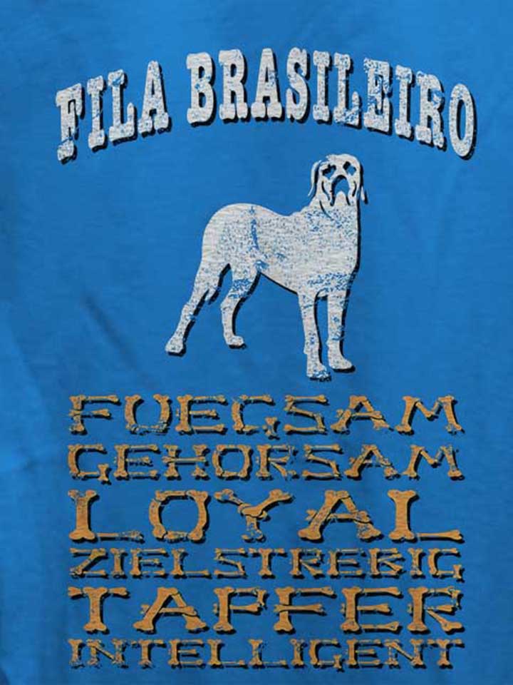 hund-fila-brasileiro-damen-t-shirt royal 4