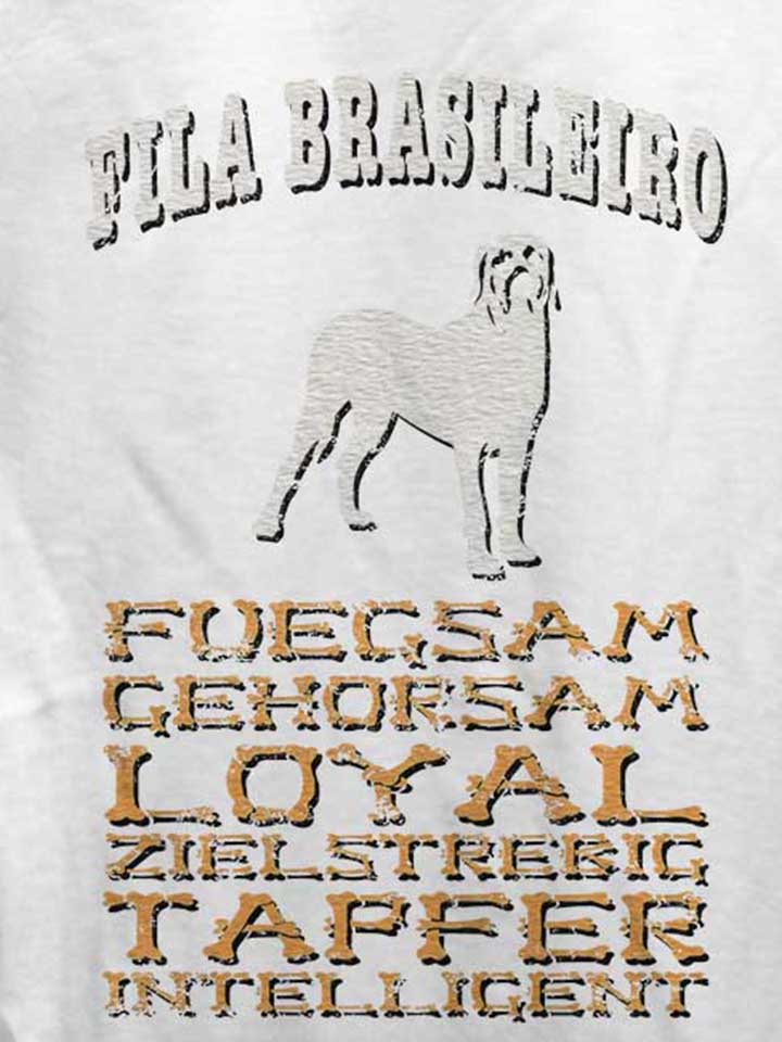 hund-fila-brasileiro-damen-t-shirt weiss 4