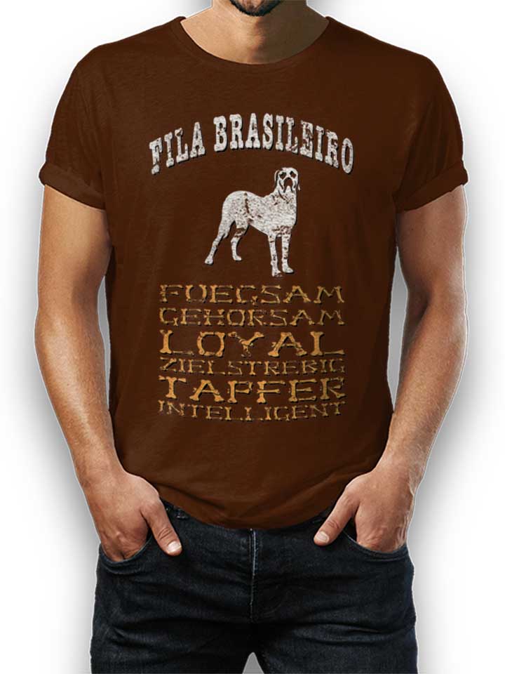 hund-fila-brasileiro-t-shirt braun 1