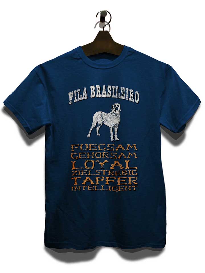 hund-fila-brasileiro-t-shirt dunkelblau 3