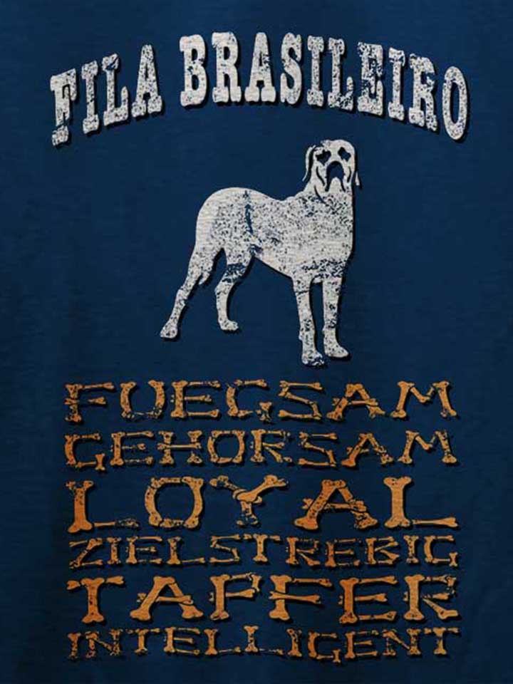hund-fila-brasileiro-t-shirt dunkelblau 4