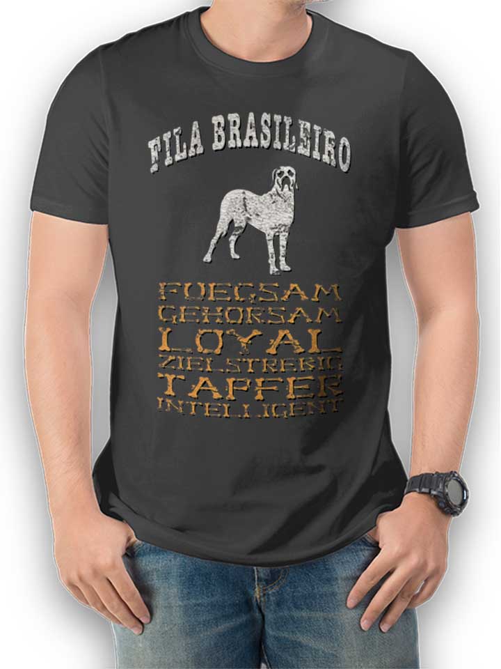 hund-fila-brasileiro-t-shirt dunkelgrau 1