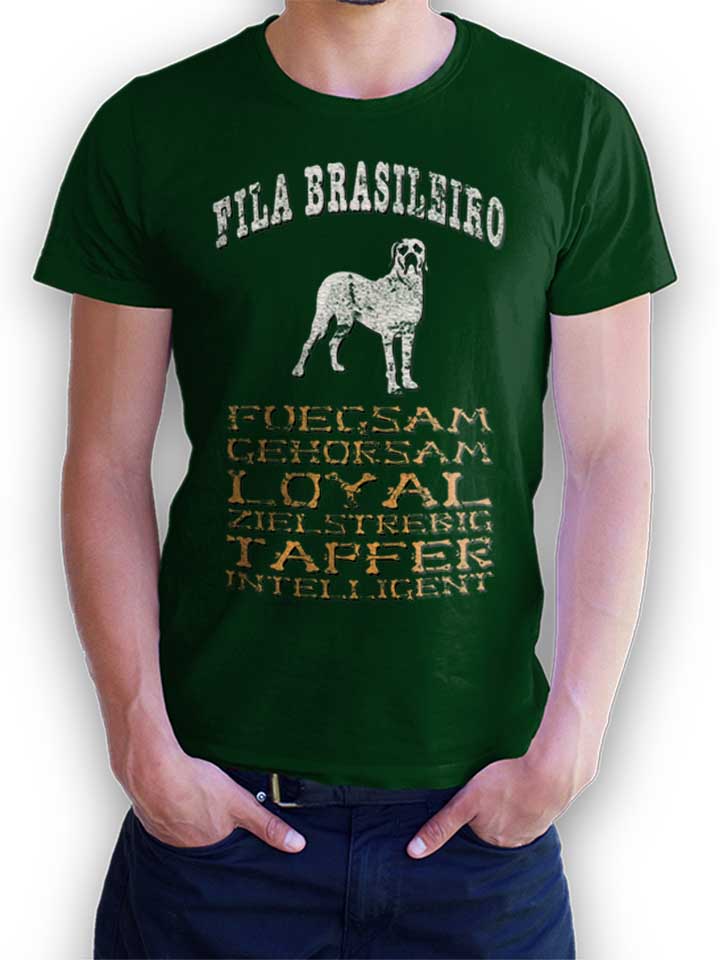 hund-fila-brasileiro-t-shirt dunkelgruen 1