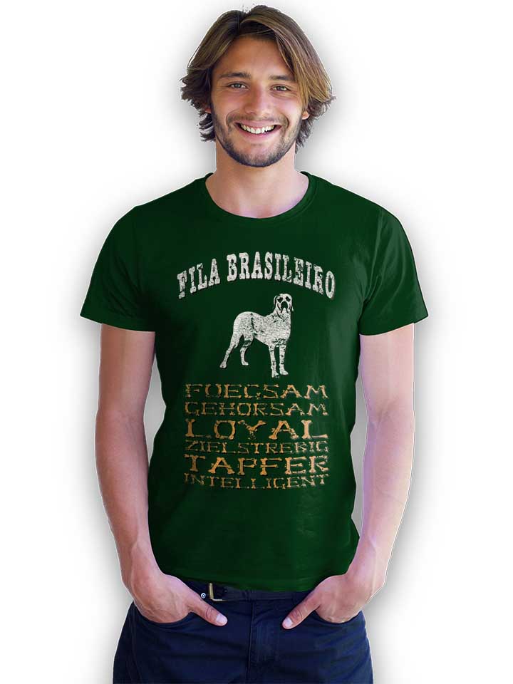 hund-fila-brasileiro-t-shirt dunkelgruen 2