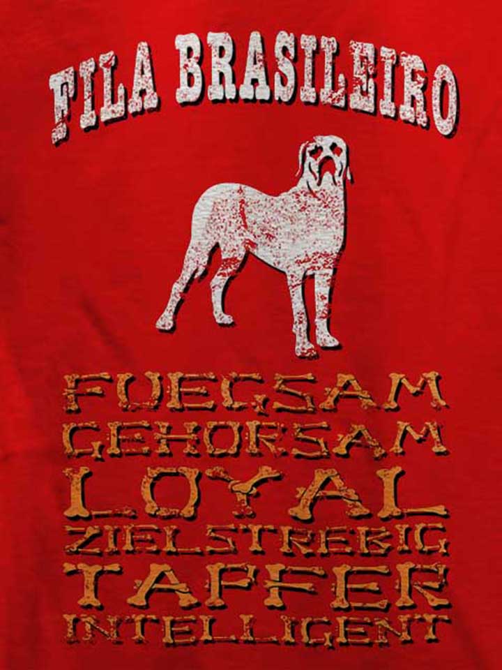 hund-fila-brasileiro-t-shirt rot 4