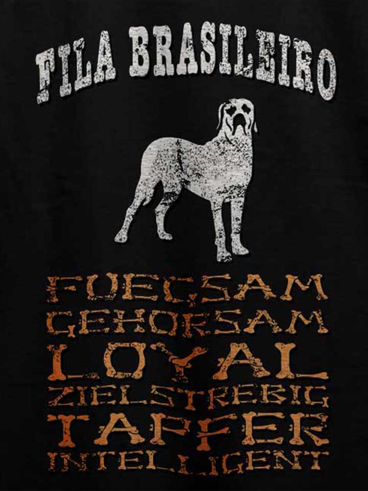 hund-fila-brasileiro-t-shirt schwarz 4