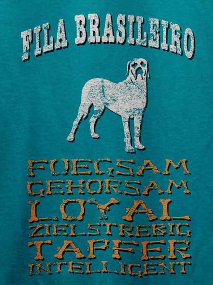 hund-fila-brasileiro-t-shirt tuerkis 4