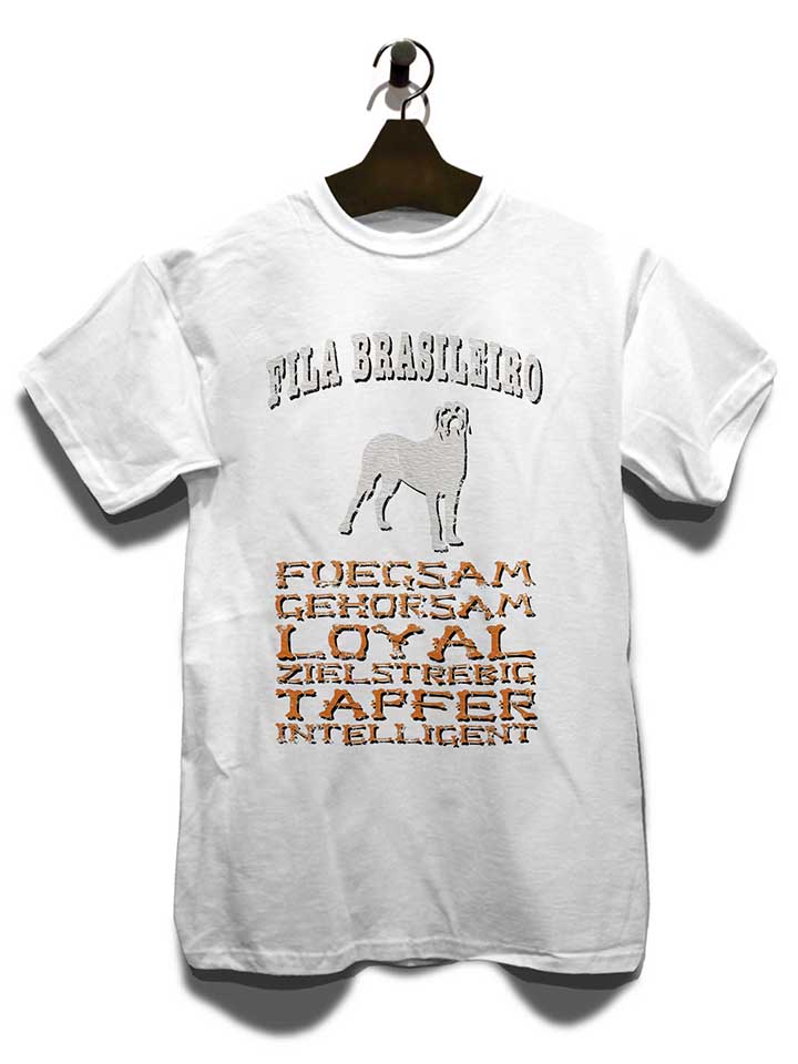 hund-fila-brasileiro-t-shirt weiss 3