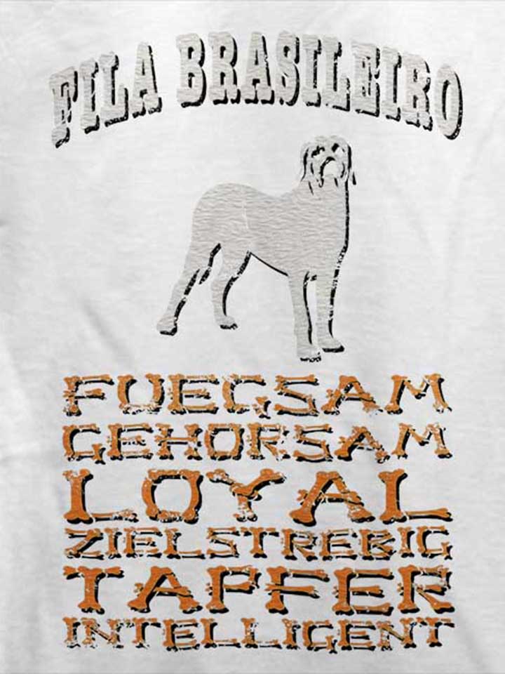 hund-fila-brasileiro-t-shirt weiss 4