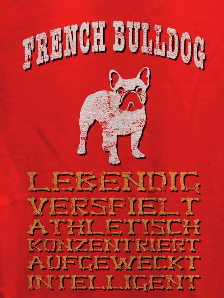 hund-french-bulldog-damen-t-shirt rot 4