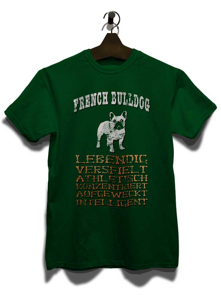hund-french-bulldog-t-shirt dunkelgruen 3