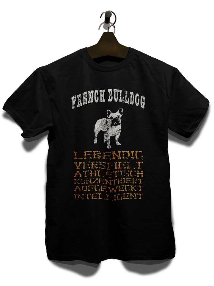 hund-french-bulldog-t-shirt schwarz 3