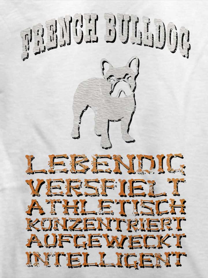 hund-french-bulldog-t-shirt weiss 4