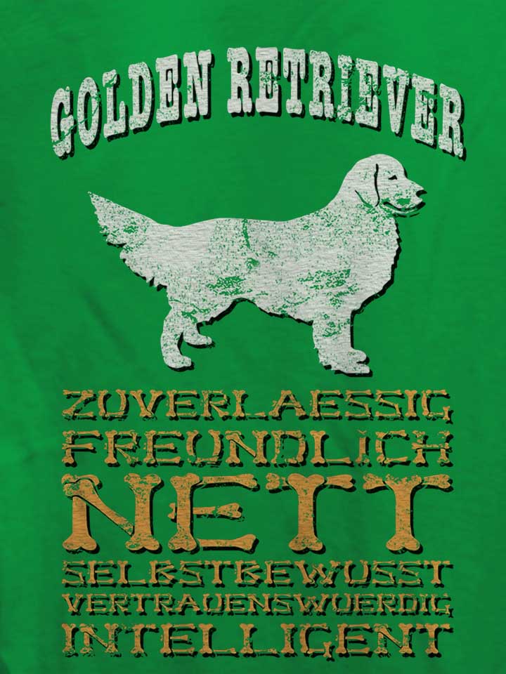 hund-golden-retriever-damen-t-shirt gruen 4
